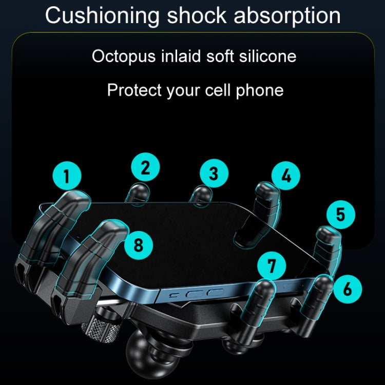 Kewig Motorcycle Octopus Holder Anti-Theft Motorcycle Cell Phone Mounts, Model: M26-C7