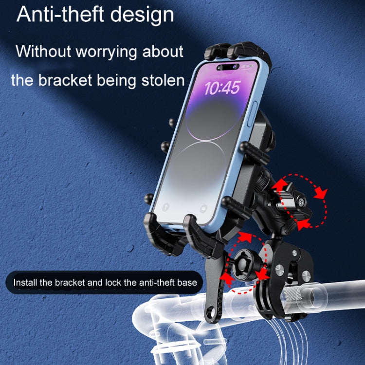 Kewig Motorcycle Octopus Holder Anti-Theft Motorcycle Cell Phone Mounts, Model: M26-C4