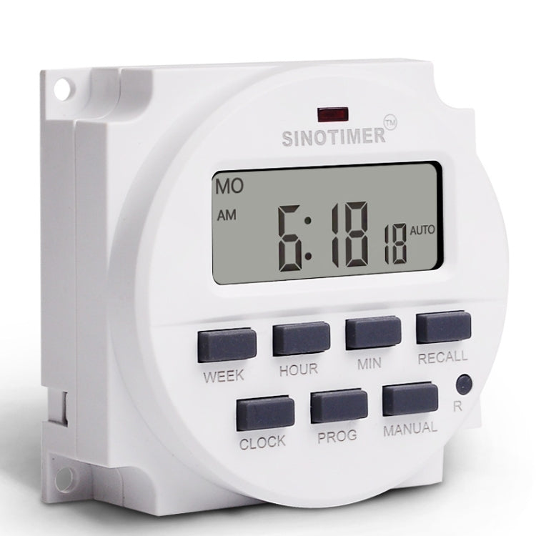 SINOTIMER Programmable Timer Switch Time Controller, Model: TM618H-4 12V