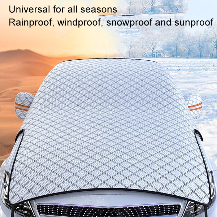 Car Snow Cover Anti-freezing Frost Cover Winter Thickened Car Clothes Blocking Cloth, Style: Hood Full Coverage