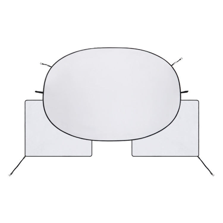 Car Sunshade Front Cover Sunscreen Heat Shield - Silver Vinyl
