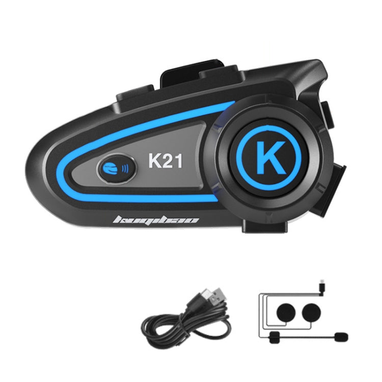 KUQIBAO Motorcycle Helmet Long-lasting Waterproof Bluetooth-compatible Headset with Light
