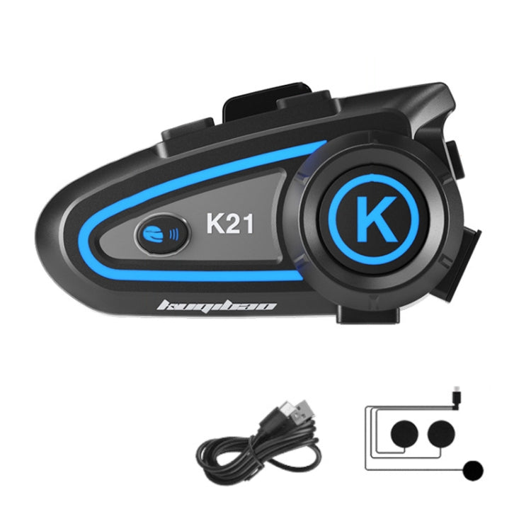 KUQIBAO Motorcycle Helmet Long-lasting Waterproof Bluetooth-compatible Headset with Light