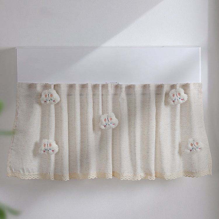 Air Conditioner Windshield Anti-Direct Blow Baby Windshield Curtain Dust Cover, Model: White Rabbit