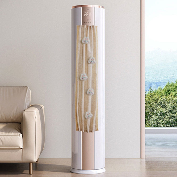 Air Conditioner Windshield Anti-Direct Blow Baby Windshield Curtain Dust Cover, Model: Vertical White Rabbit