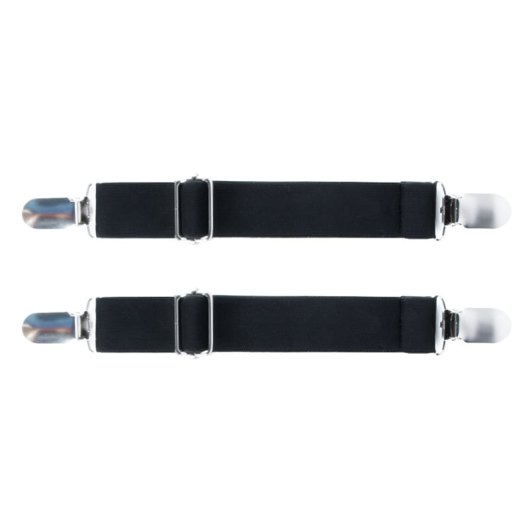 1pair Motorcycle Pant Leg Holder Multifunctional Portable Outdoor Riding Windproof Clip - Black