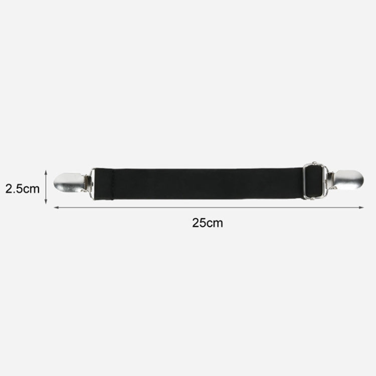 1pair Motorcycle Pant Leg Holder Multifunctional Portable Outdoor Riding Windproof Clip - Black