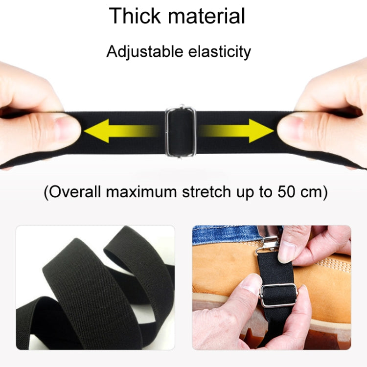 1pair Motorcycle Pant Leg Holder Multifunctional Portable Outdoor Riding Windproof Clip - Black