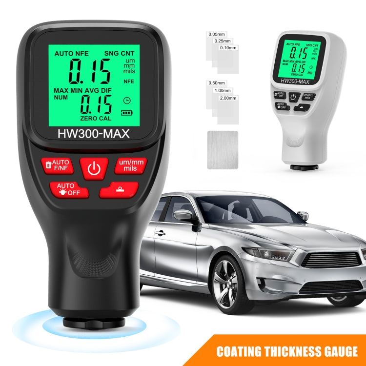 HW300-MAX Coating Thickness Gauge Anti-skid Paint Film Tester