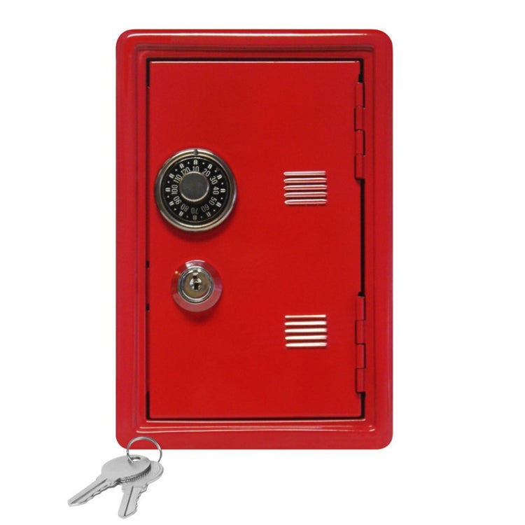 2 PCS Creative Piggy Bank Password Money Box Cash Coins Saving Box(Red)