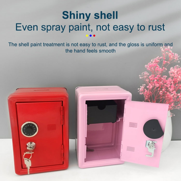 2 PCS Creative Piggy Bank Password Money Box Cash Coins Saving Box(Red)
