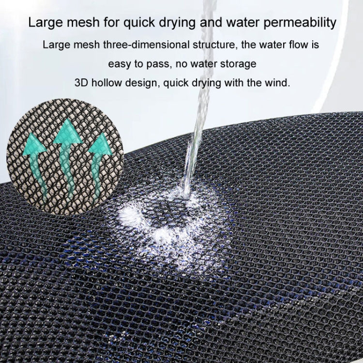 77x55cm Electrical Motorcycle Seat Cover Summer Breathable 3D Mesh Motorcycle Anti-Scald Cushion - Black