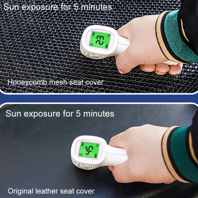 77x55cm Electrical Motorcycle Seat Cover Summer Breathable 3D Mesh Motorcycle Anti-Scald Cushion - Black