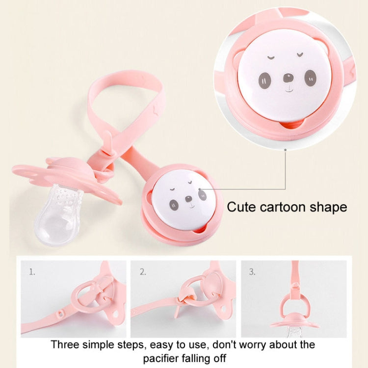 Portable Baby Cartoon Panda Pacifier Chain Soothing Teether Storage Chain