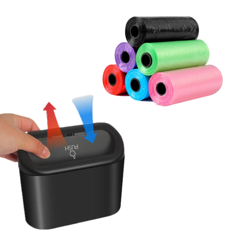 5rolls Thickened Car-Mounted Cleaning Disposable Garbage Bags - Random Color Delivery