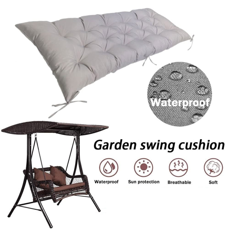 120x50x8cm Outdoor Bench Waterproof Sunscreen Thickened Soft Cushion