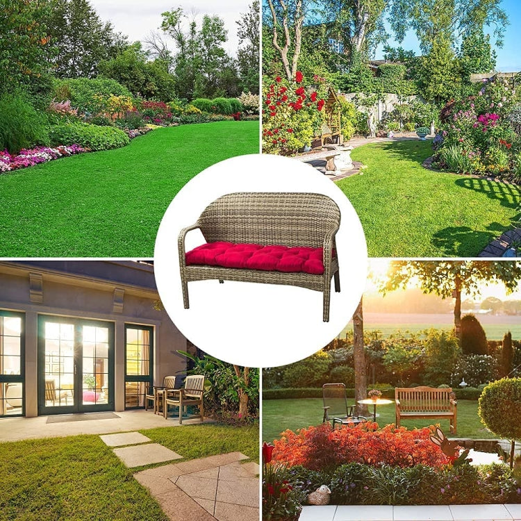 120x50x8cm Outdoor Bench Waterproof Sunscreen Thickened Soft Cushion