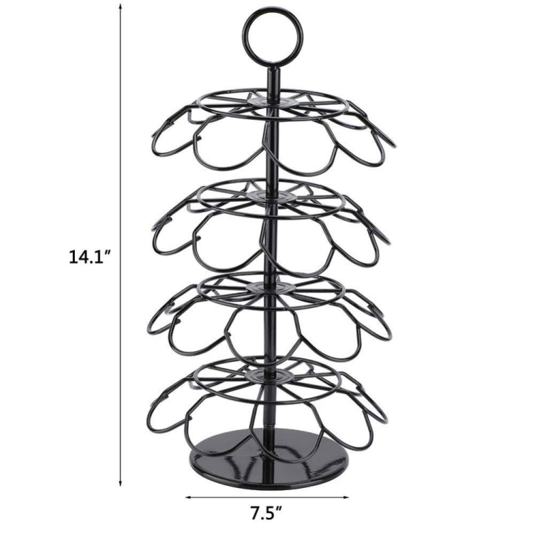 For K-CUP / Dolce Gusto OASISWJ 36pcs Assembled Rotating Coffee Capsule Holder - 4 Layers