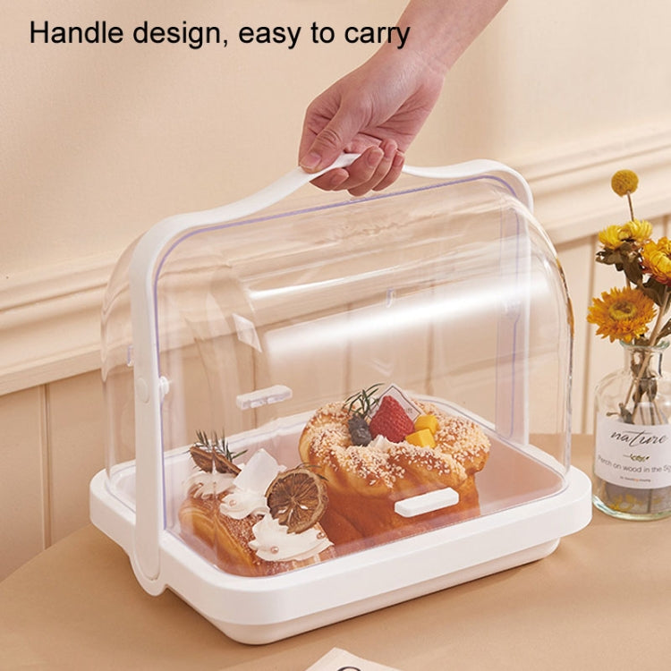 Portable Multi-function Transparent Storage Box Bread Box Bottle Organizer With Dustproof Lid, Specification: Small
