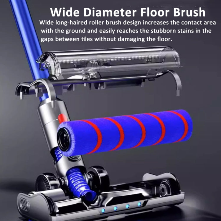 For Dyson V10 Slim V12 Slim  Vacuum Cleaner Soft Velvet Floor Brush Head with LED Lighting Independent Motor