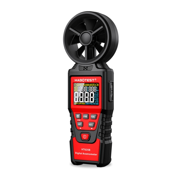 HABOTEST Handheld High-Precision Digital Anemometer With USB - HT625B