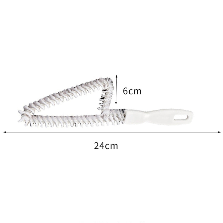 Multipurpose Window Trough Cleaning Tool Household Kitchen Stovetop Crevice Brush - White