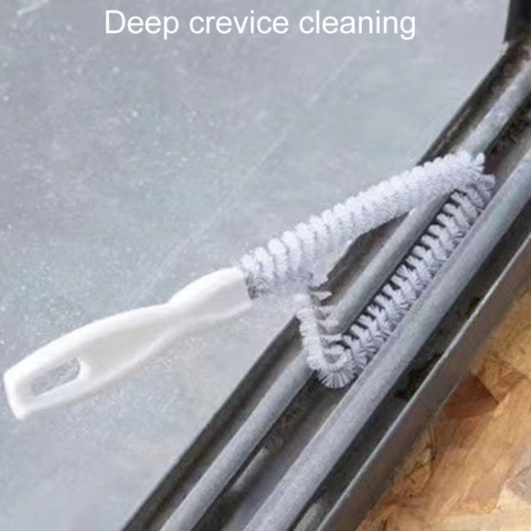 Multipurpose Window Trough Cleaning Tool Household Kitchen Stovetop Crevice Brush - White