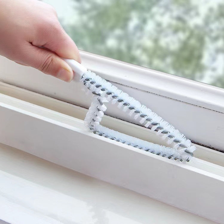 Multipurpose Window Trough Cleaning Tool Household Kitchen Stovetop Crevice Brush - White
