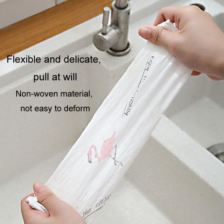 40pcs /Roll Thickened Disposable Dishwashing Cloth Rag Wet And Dry Oil-absorbing Kitchen Paper