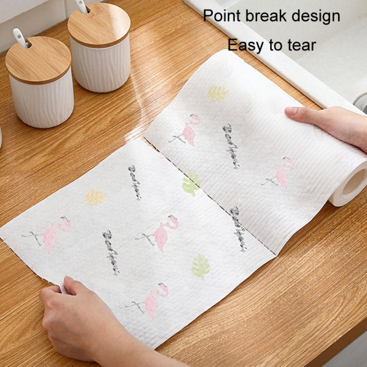 40pcs /Roll Thickened Disposable Dishwashing Cloth Rag Wet And Dry Oil-absorbing Kitchen Paper