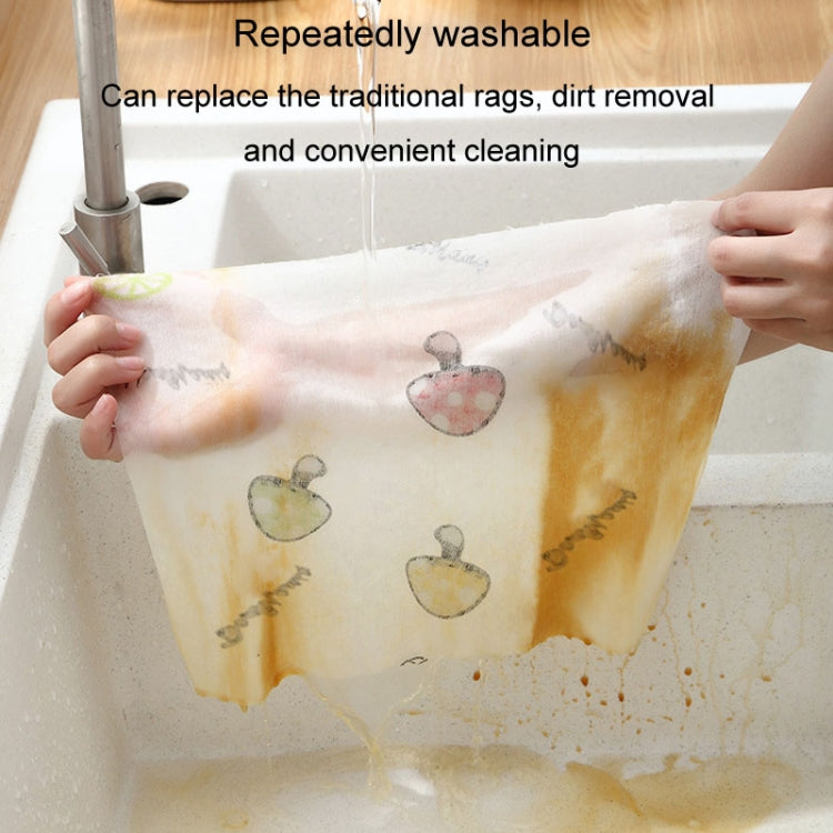 40pcs /Roll Thickened Disposable Dishwashing Cloth Rag Wet And Dry Oil-absorbing Kitchen Paper