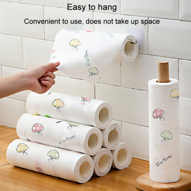 25pcs /Roll Thickened Disposable Dishwashing Cloth Rag Wet And Dry Oil-absorbing Kitchen Paper