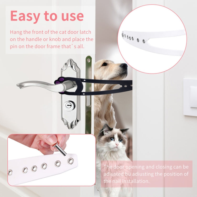 31 x 7cm Pet Entry And Exit Fence Cats And Dogs No-Punch Fixed Bracket Latch