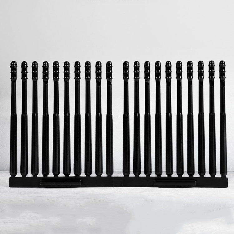 20pcs /box Spiral Sticky Ear Cleaning Cotton Swab Disposable Ear Cleaning Spoon - Black