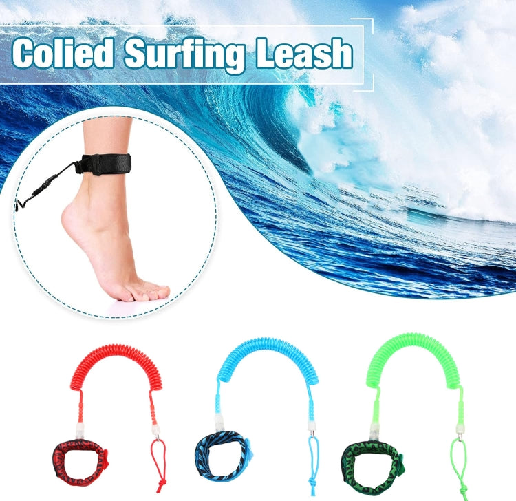 5mm / 10ft Coiled Surfboard Leash Storm Series Surfing Leg Rope