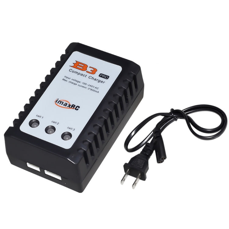 ImaxRC 7.4V/11.1V 2S/3S Model Aircraft Drone Lithium Battery Intelligent Balance Charger - US Plug