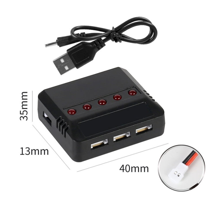 One To Five 3.7V Lithium Battery USB Charger For X5C Aircraf - XH2.54 Port
