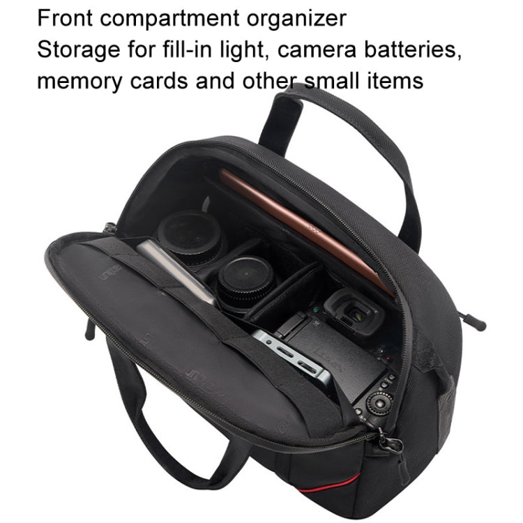 Cwatcun D109 Portable Casual Waterproof Multi-Function Camera Storage Photography Bag, Color: Small Black