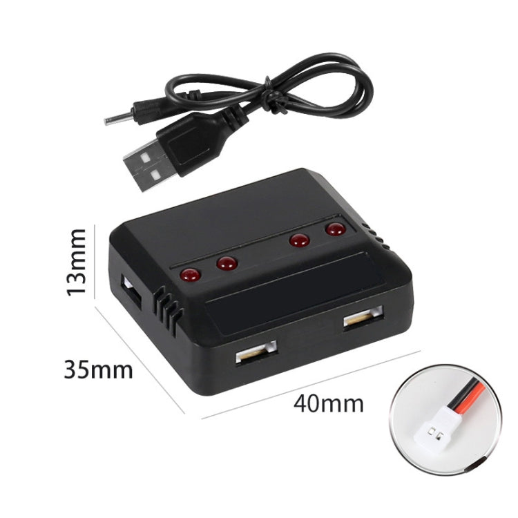 One To Four 3.7V Lithium Battery Aircraft USB Charger - XH2.54 Port