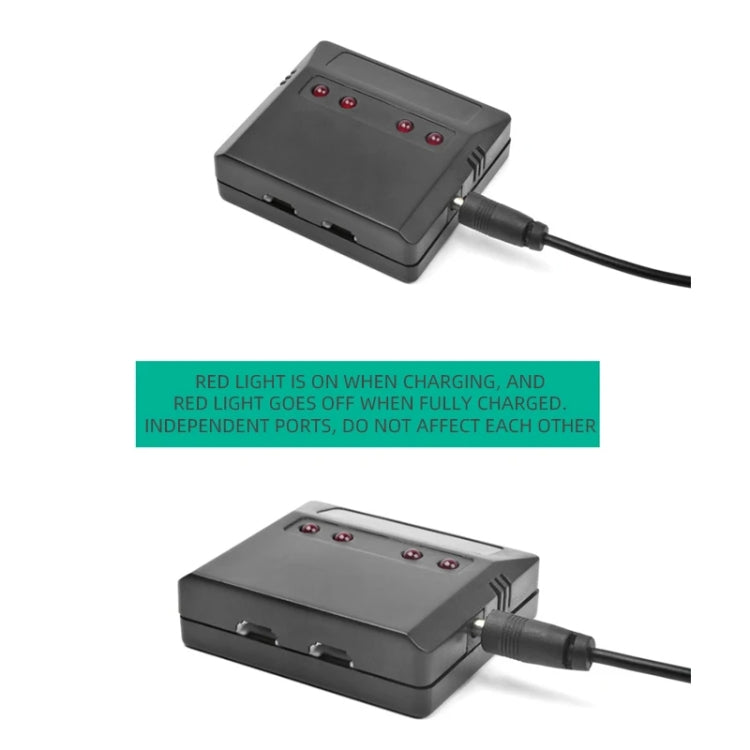 One To Four 3.7V Lithium Battery Aircraft USB Charger - XH2.54 Port