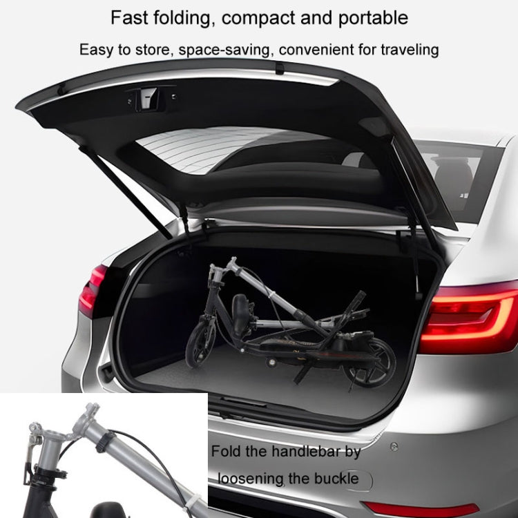 Adult Scooter Two-wheel Mobility Scooter Double Wing Pedal Bike, Model: Folding Silver