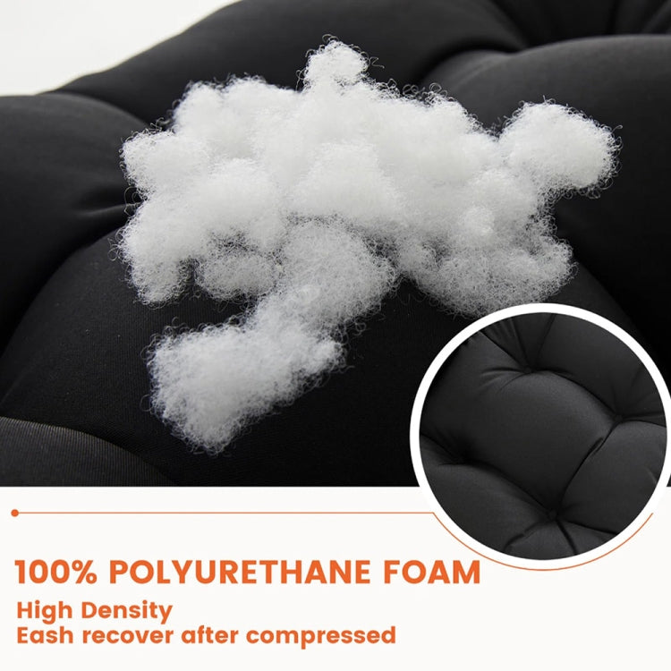 110x50cm Dome Waterproof Sun-proof Garden Folding High Back Chair Cushions, Color: Dark Gray