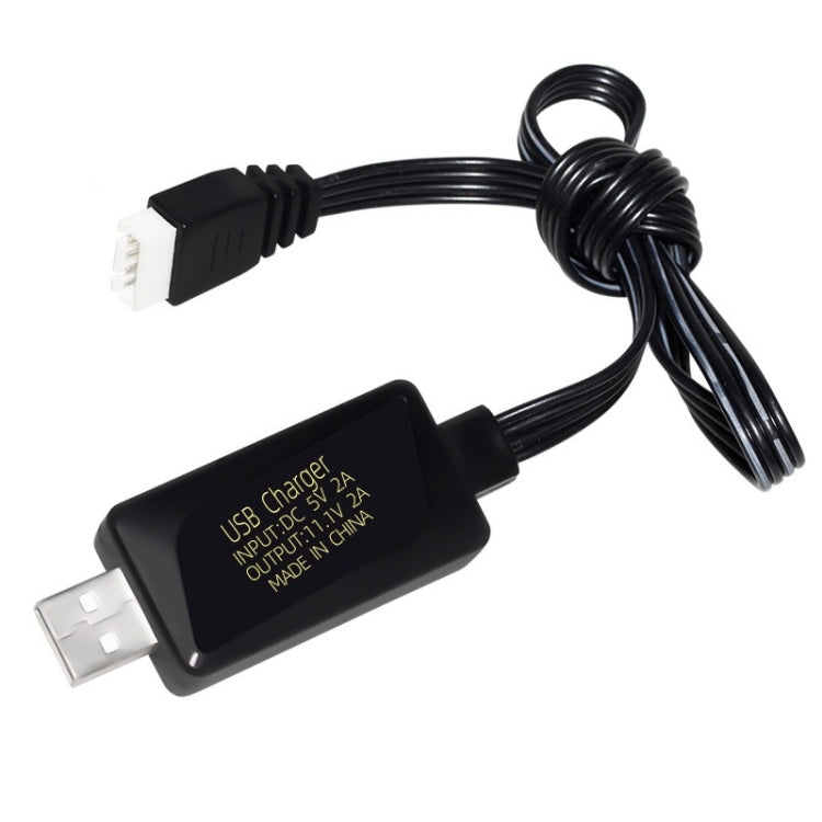 11.1V 2A 3S Lithium Battery USB Charger With Light - 4 Pin Plug