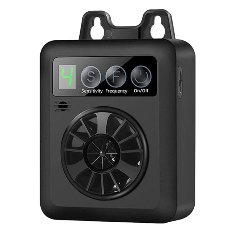 K6 Digital Display Intelligent Ultrasonic Barking Control Device Dog Training Device Repellent Device - Black