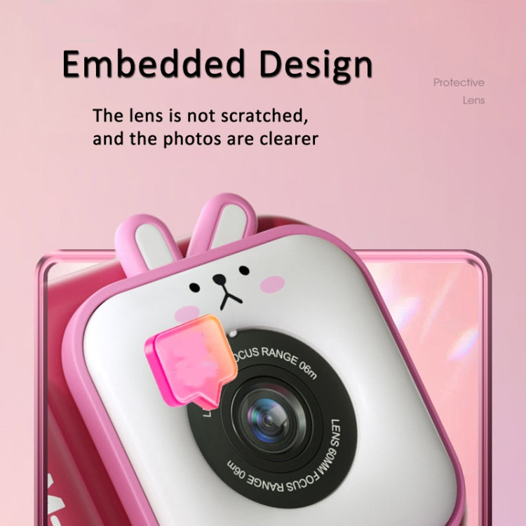 2.4 Inch IPS Screen 48MP Dual Lens Kids Digital Camera Mini Video Camera Without TF Card Blue Fox