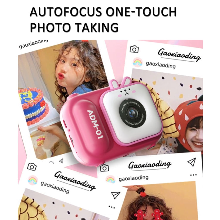 2.4 Inch IPS Screen 48MP Dual Lens Kids Digital Camera Mini Video Camera Without TF Card Blue Fox