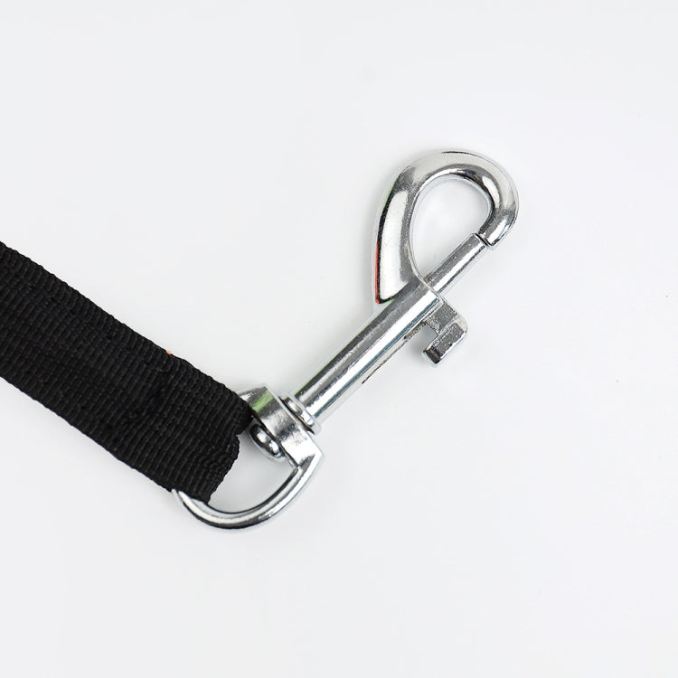 Stretchable Kayak Paddle Board Safety Rope Spring Leash With Safety Lock - Orange