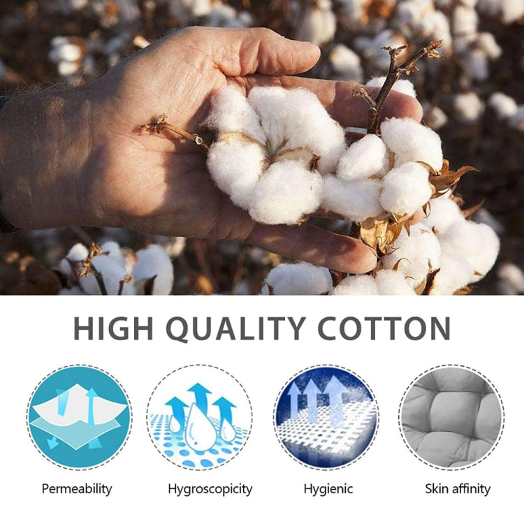 120x50x8cm Home Soft Lounger Cushion Garden Fabric Backrest Rattan Chair Cushion