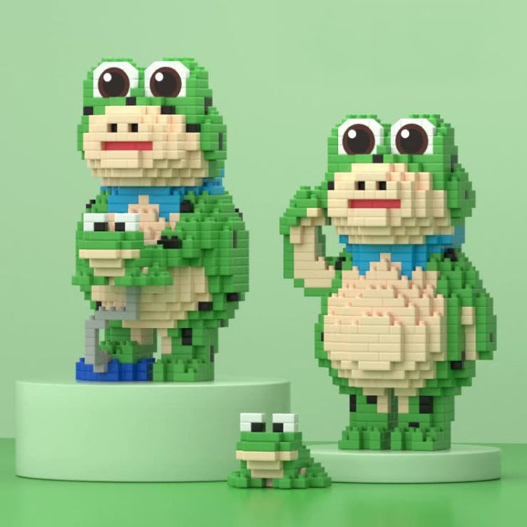 855pcs /Box Children Educational Assembly Small Frogs Building Blocks Toy