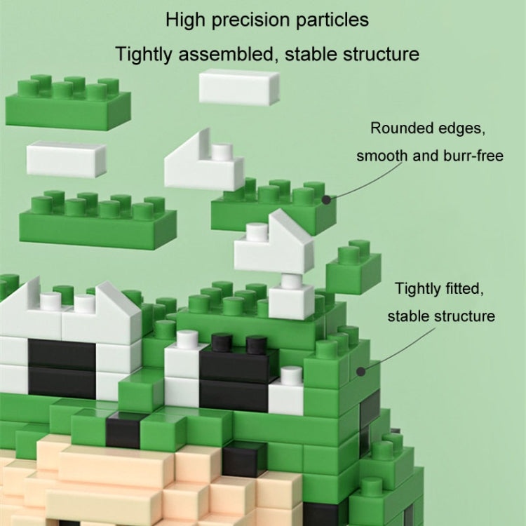 855pcs /Box Children Educational Assembly Small Frogs Building Blocks Toy
